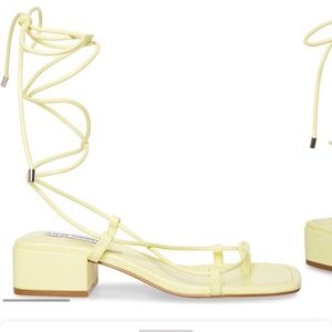 Steven madden yellow Claremont heels size 8